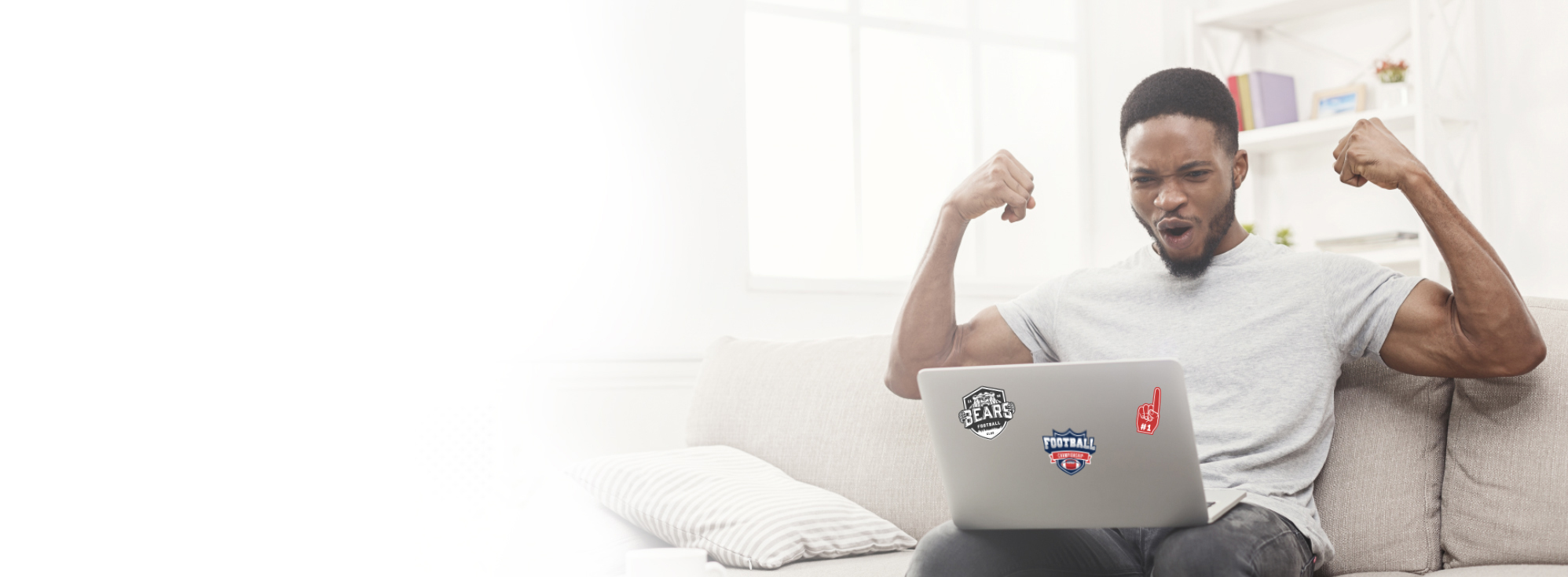 man with laptop